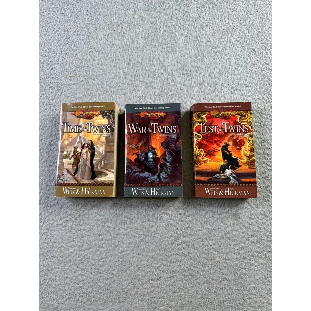 Dragonlance Legends Twins Trilogy Margaret Weis Tracy Hickman Paperback Set 1-3
